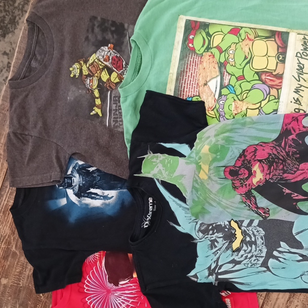5 Boys Tee shirts Mix Bundle Size 6/8